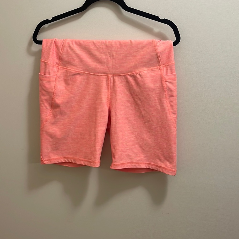 Peach athletic shorts